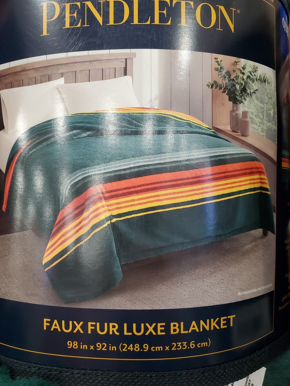 Pendleton Faux Fur Luxe Queen Blanket Hazel Creek